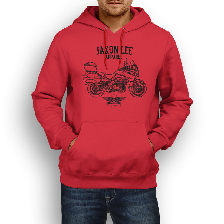 Jaxon Lee Illustration For A Suzuki V Strom 1000SE Motorbike Fan Hoodie