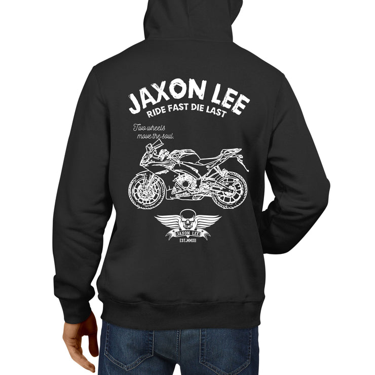 JL Ride Illustration for a Aprilia RS450 Motorbike fan Hoodie