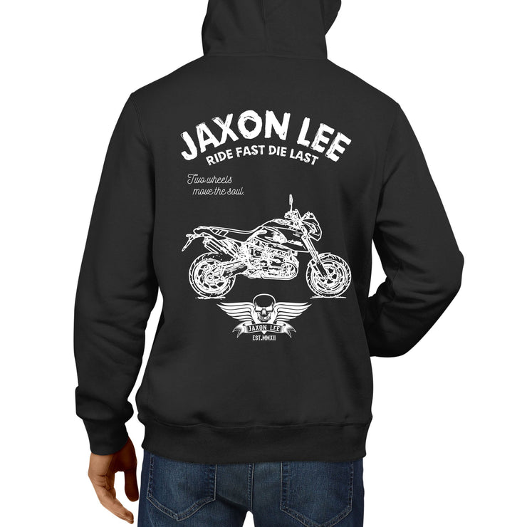 JL Ride Illustration For A BMW HP2 Megamoto Motorbike Fan Hoodie