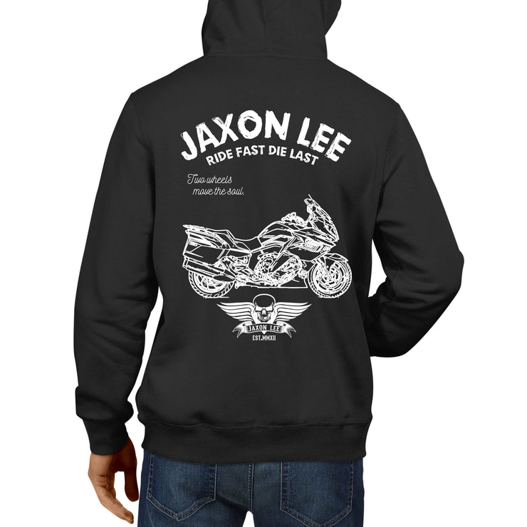 JL Ride Illustration For A BMW K1600GT Motorbike Fan Hoodie