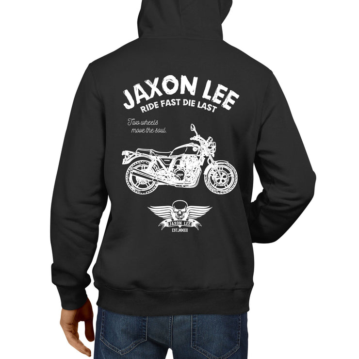 JL Ride Illustration For A Honda CB1100 Motorbike Fan Hoodie