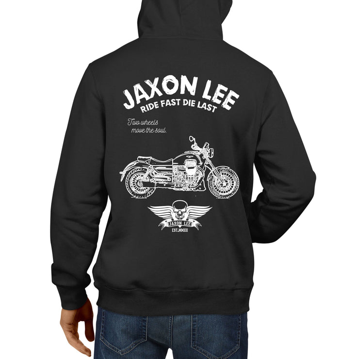 JL Ride Illustration For A Moto Guzzi Audace Motorbike Fan Hoodie