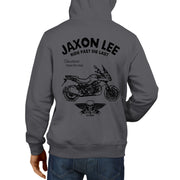JL Ride Illustration for a Aprilia Caponord 1200 Motorbike fan Hoodie