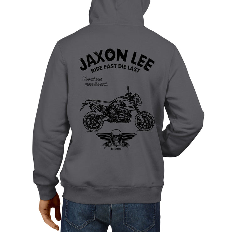 JL Ride Illustration For A BMW HP2 Megamoto Motorbike Fan Hoodie