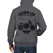 JL Ride Illustration For A Ducati Scrambler Classic Motorbike Fan Hoodie