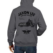 JL Ride Illustration For A Indian Chief Classic Motorbike Fan Hoodie