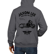 JL Ride Illustration For A Indian Chieftain Dark Horse Motorbike Fan Hoodie