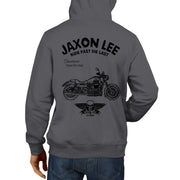 JL Ride Illustration For A Moto Guzzi California 1400 Custom Motorbike Fan Hoodi