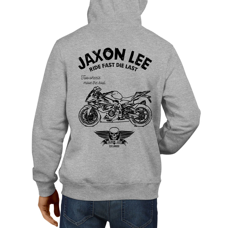 JL Ride Illustration For A BMW HP4 Motorbike Fan Hoodie