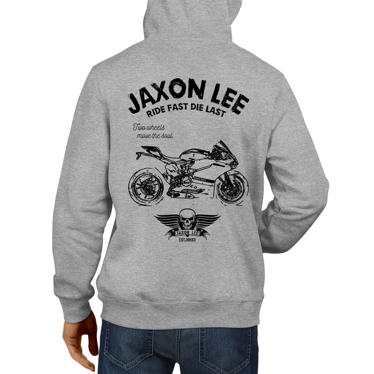 JL Ride Illustration For A Ducati 1199 Panigale R Motorbike Fan Hoodie