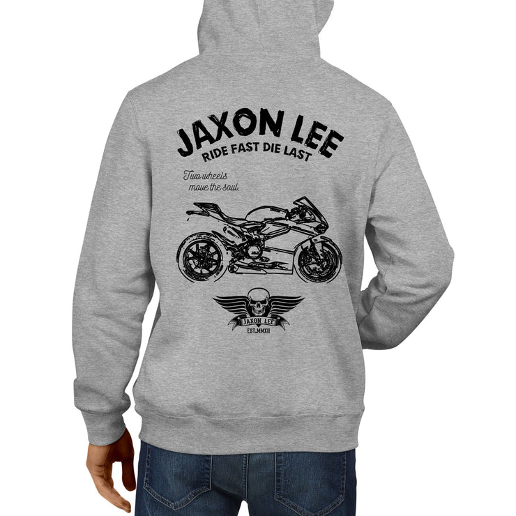 JL Ride Illustration For A Ducati 1199 Superleggera Motorbike Fan Hoodie