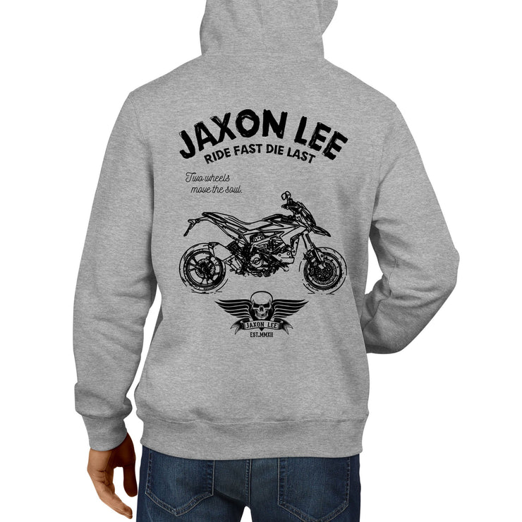 JL Ride Illustration For A Ducati Hypermotard SP 2013 Motorbike Fan Hoodie