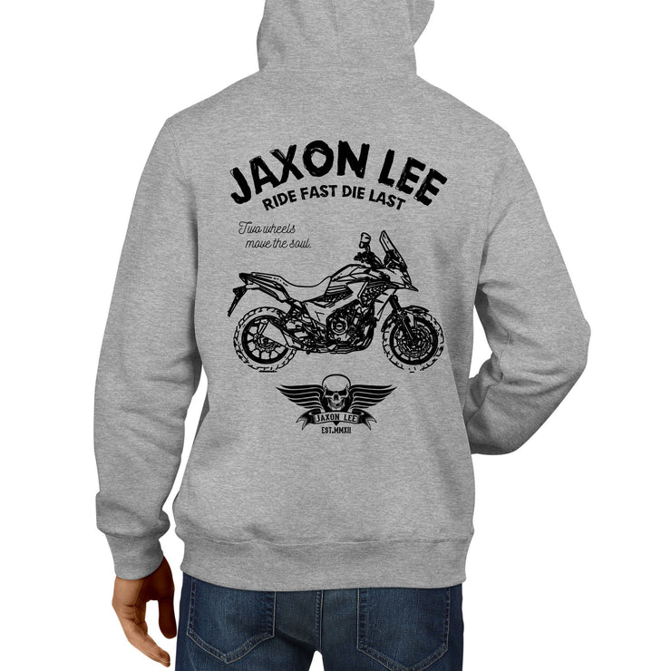 JL Ride Illustration For A Honda CB500X Motorbike Fan Hoodie