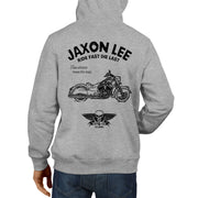 JL Ride Illustration For A Indian Chief Classic Motorbike Fan Hoodie