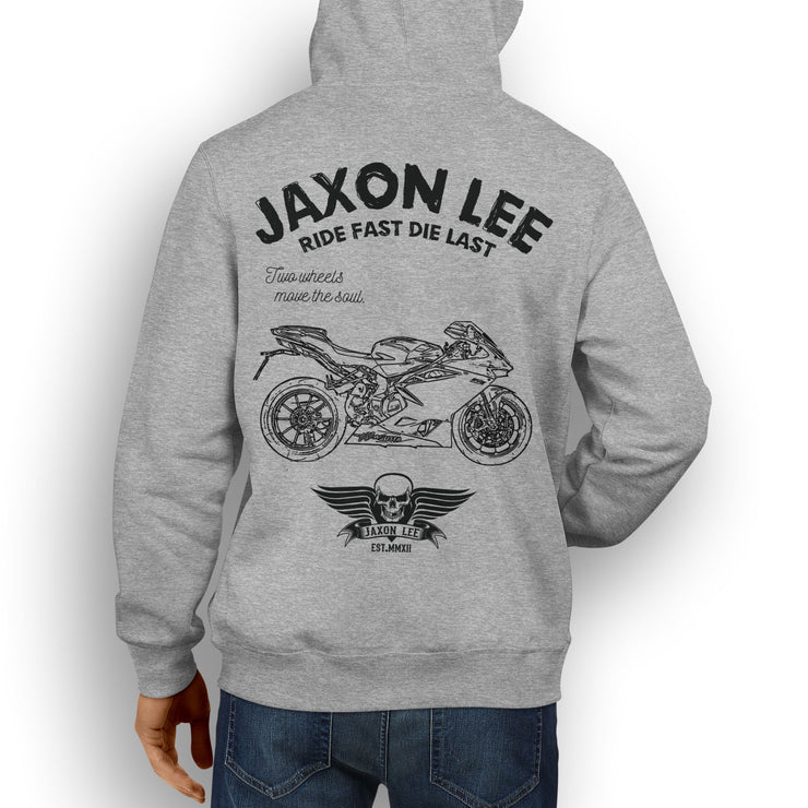 JL Ride Illustration For A MV Agusta F4 Motorbike Fan Hoodie