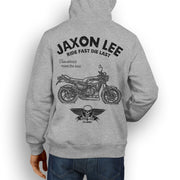 JL Ride Illustration For A Yamaha RD 350 LC Motorbike Fan Hoodie