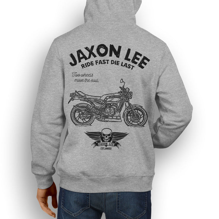 JL Ride Illustration For A Yamaha RD 350 LC Motorbike Fan Hoodie