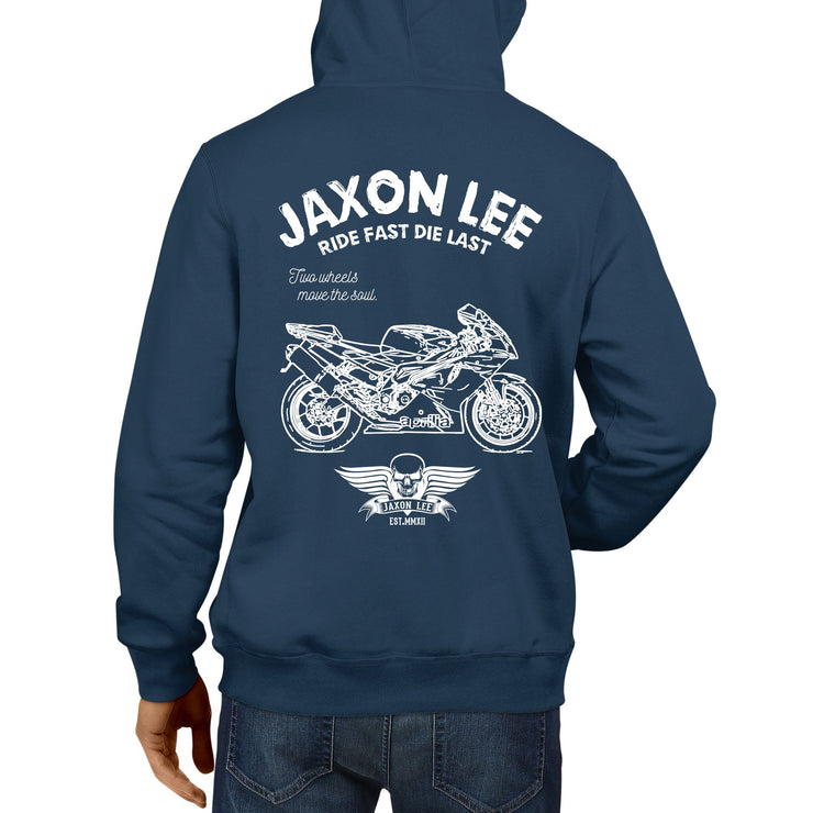 JL Ride Illustration for a Aprilia RSV1000R Factory Motorbike fan Hoodie