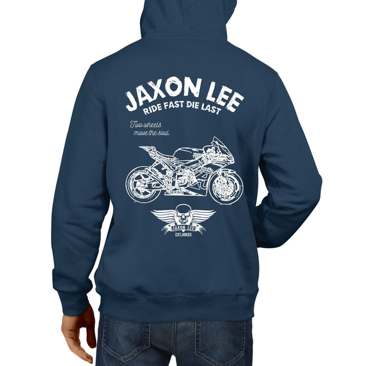 JL Ride Illustration for a Aprilia RSV4 R FW GP3 Motorbike fan Hoodie