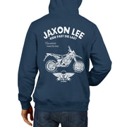 JL Ride Illustration for a Aprilia SXV450 Motorbike fan Hoodie