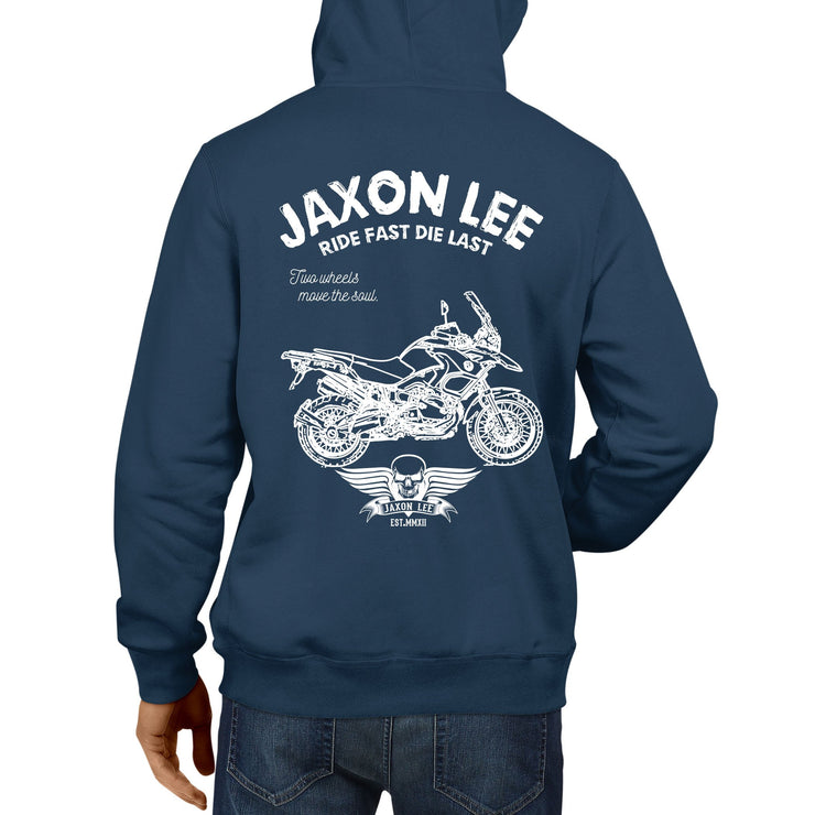 JL Ride Illustration For A BMW R1200GS 2011 Motorbike Fan Hoodie