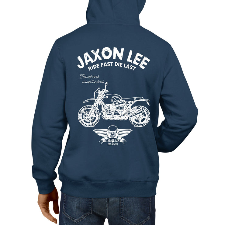 JL Ride Illustration For A BMW RNineT Urban GS 2017 Motorbike Fan Hoodie