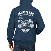 JL Ride Illustration For A Ducati 848 EVO Motorbike Fan Hoodie