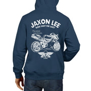 JL Ride Illustration For A Ducati 996R Motorbike Fan Hoodie