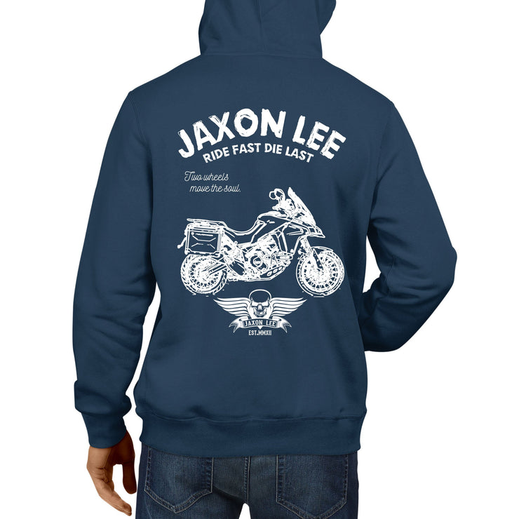 JL Ride Illustration For A Ducati Multistrada 1200 Enduro Motorbike Fan Hoodie