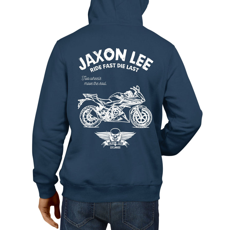 JL Ride Illustration For A Honda CBR500R Motorbike Fan Hoodie
