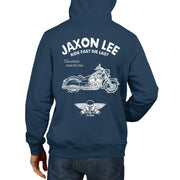 JL Ride Illustration For A Indian Chief Classic Motorbike Fan Hoodie