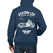 JL Ride Illustration For A Indian Chief Dark Horse Motorbike Fan Hoodie