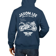 JL Ride illustration for a KTM RC125 Motorbike fan Hoodie