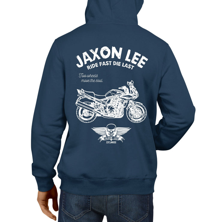 JL Ride Illustration For A Suzuki Bandit 1250SA 2012 Motorbike Fan Hoodie