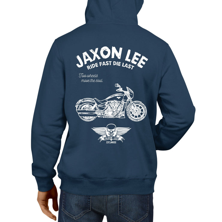 JL Ride Illustration For A Victory Octane Motorbike Fan Hoodie