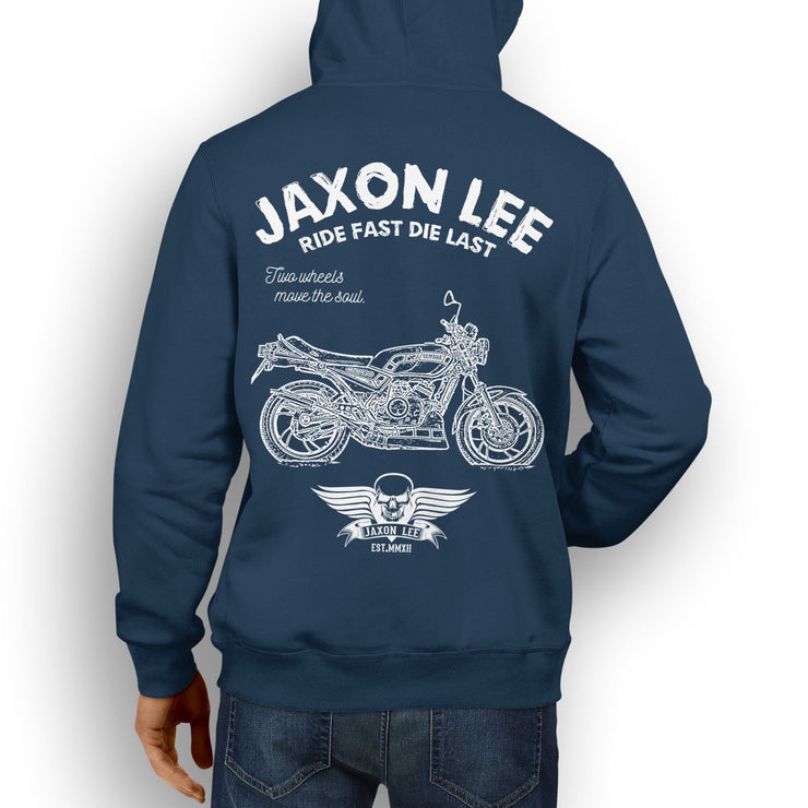 JL Ride Illustration For A Yamaha RD 350 LC Motorbike Fan Hoodie