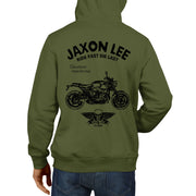 JL Ride Illustration For A BMW RNineT Pure 2017 Motorbike Fan Hoodie