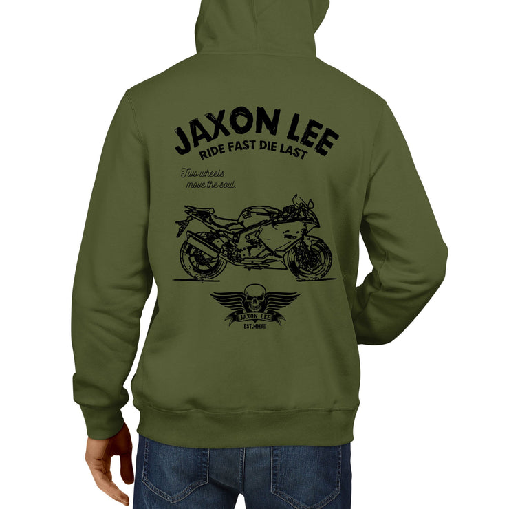 JL Ride Illustration For A Hyosung GT250R Motorbike Fan Hoodie