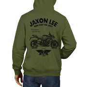 JL Ride Illustration For A Triumph Street Triple 2016 Motorbike Fan Hoodie