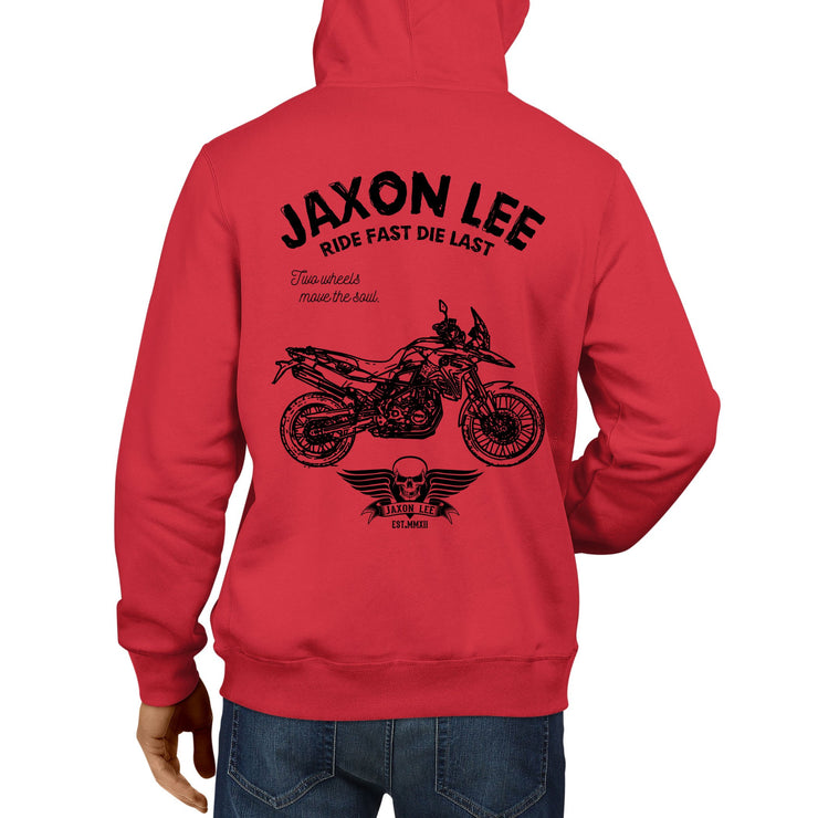 JL Ride Illustration For A BMW F800GS Motorbike Fan Hoodie