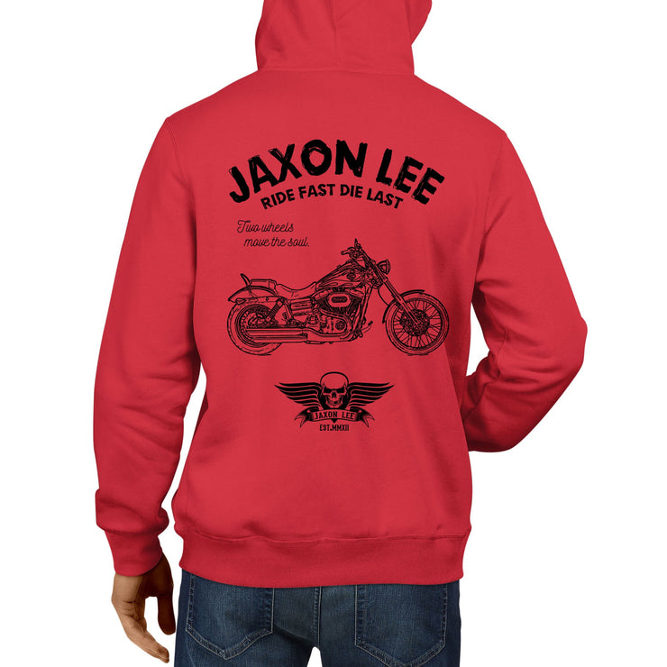 JL Ride Art Hood aimed at fans of Harley Davidson Wide Glide Motorbike