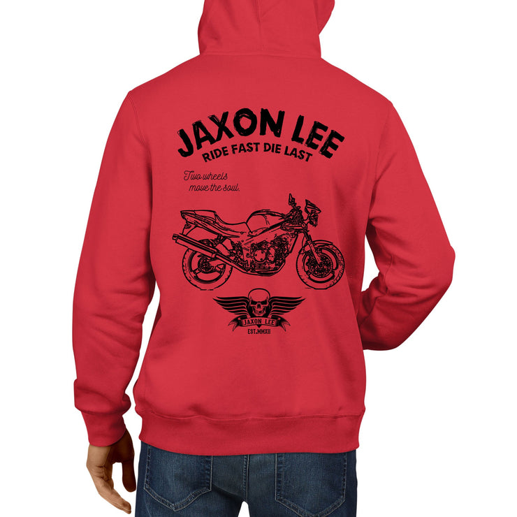 JL Ride Illustration For A Triumph Speed Four Motorbike Fan Hoodie