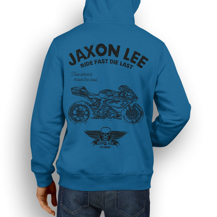 JL Ride Illustration For A MV Agusta F4 RC Motorbike Fan Hoodie