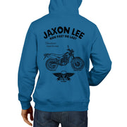 JL Ride Illustration For A Yamaha TW200 Motorbike Fan Hoodie