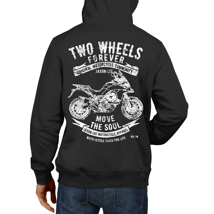 JL Soul Illustration For A Ducati Multistrada 950 Motorbike Fan Hoodie