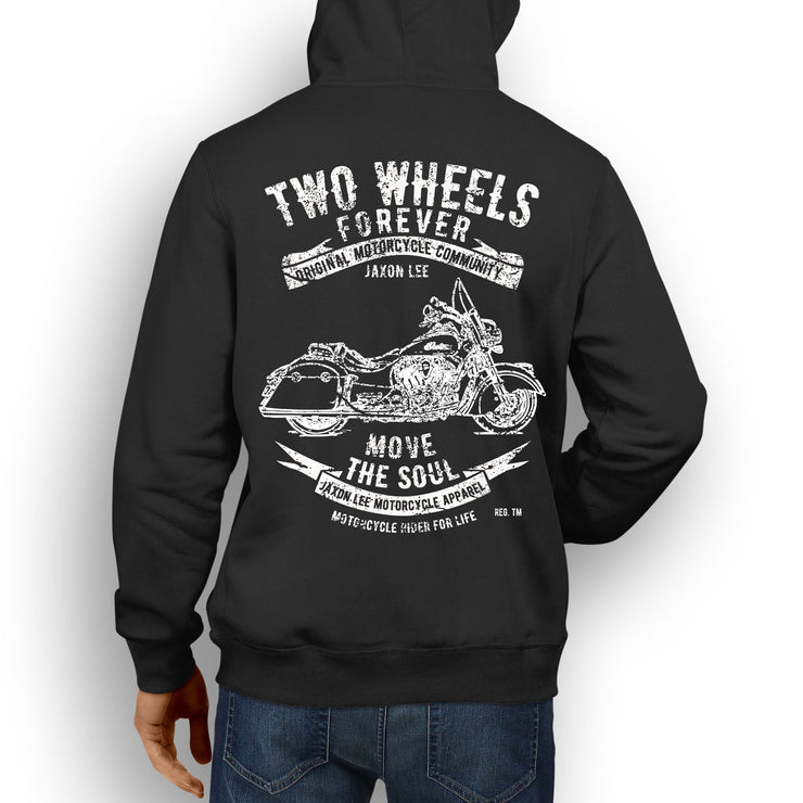 JL Soul Illustration For A Indian Springfield Motorbike Fan Hoodie