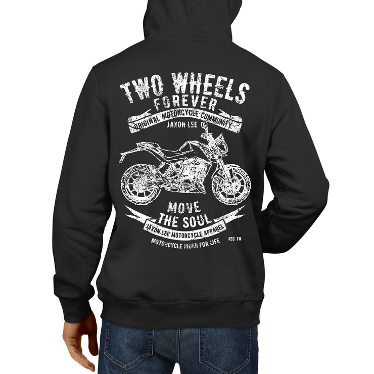 JL Soul illustration for a KTM 125 Duke Motorbike fan Hoodie