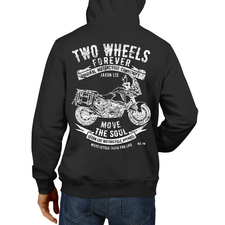 JL Soul illustration for a KTM 1290 Super Adventure T Motorbike fan Hoodie