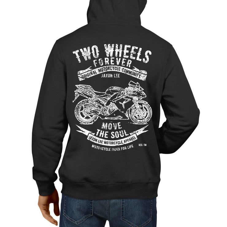 JL Soul Illustration For A Kawasaki Ninja ZX10R 2007 Motorbike Fan Hoodie