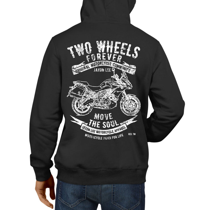 JL Soul Illustration For A Kawasaki Versys 650 LT Motorbike Fan Hoodie